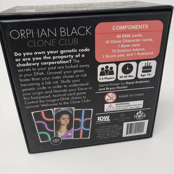 Orphan Black Card Game - Played Once - Board Games TV Show Tatiana Maslany - Picture 3 of 8